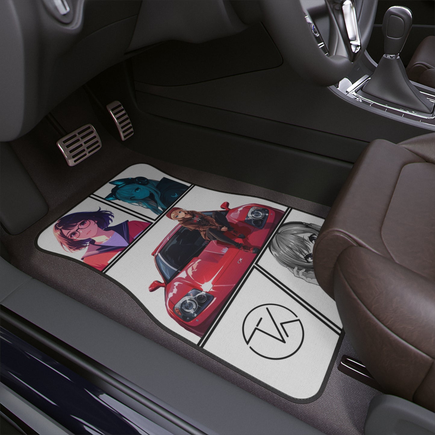 Teku Lab Car Mat featuring Kaori, Rin, Yuki & Izumi