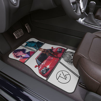 Teku Lab Car Mat featuring Kaori, Rin, Yuki & Izumi
