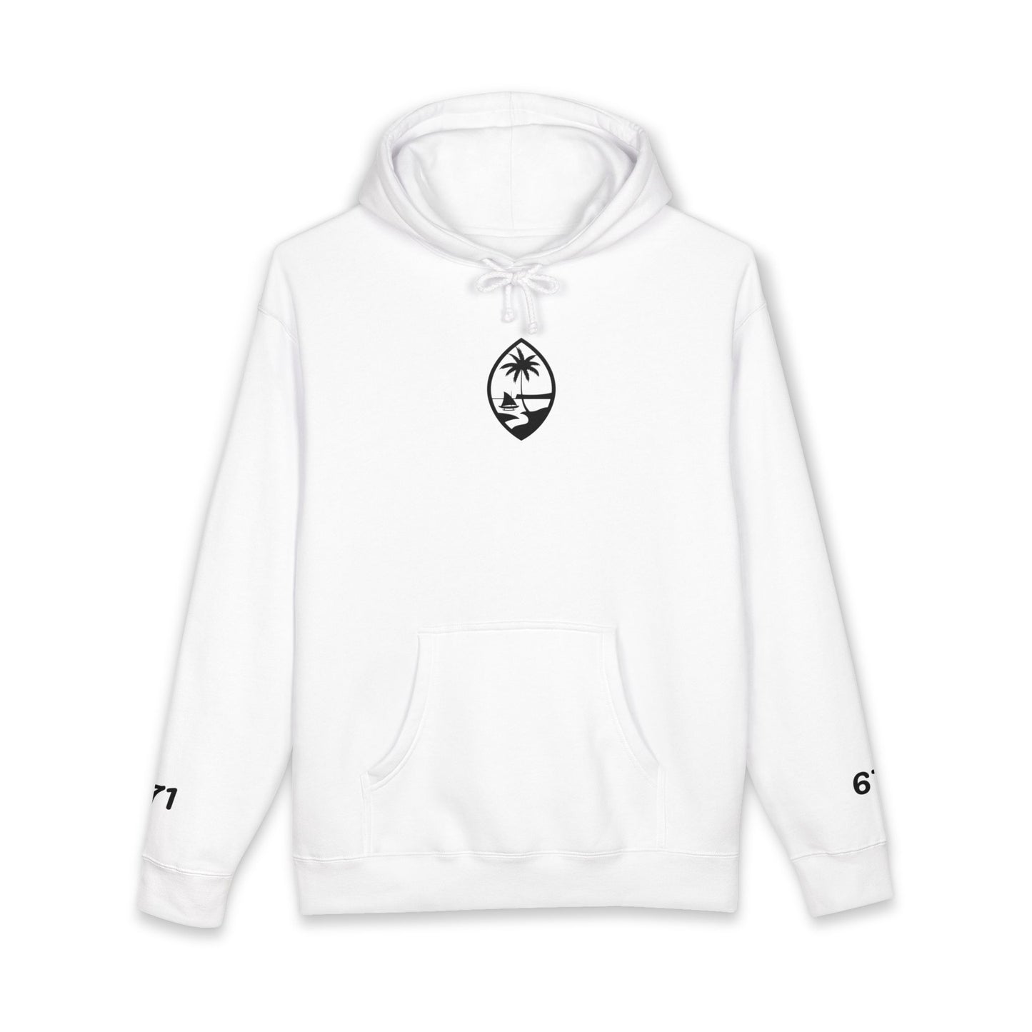 White Guam Seal Hoodie