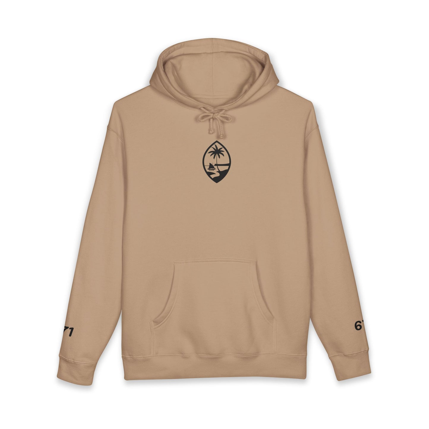 Beige Guam Seal hoodie