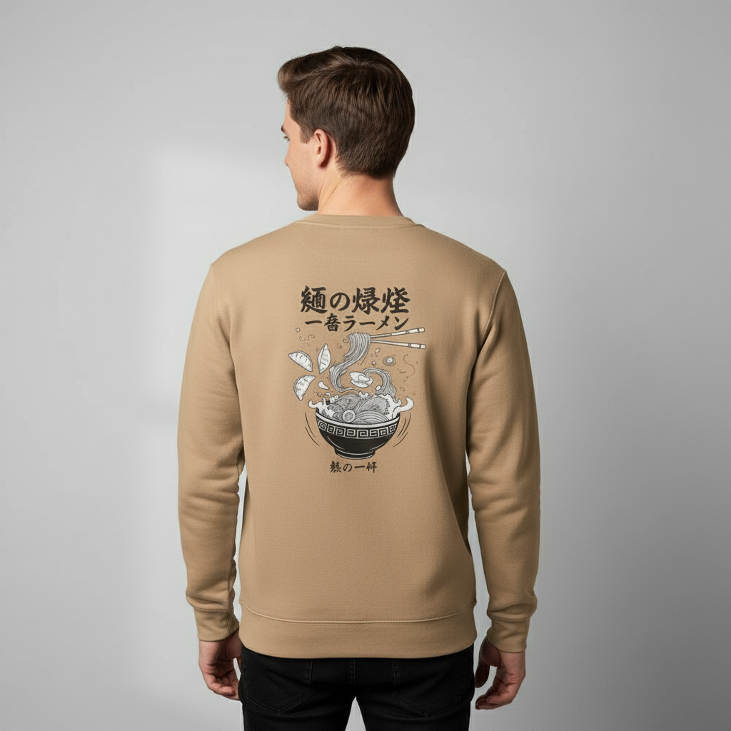 Ramen Bowl Graphic Streetwear Crewneck