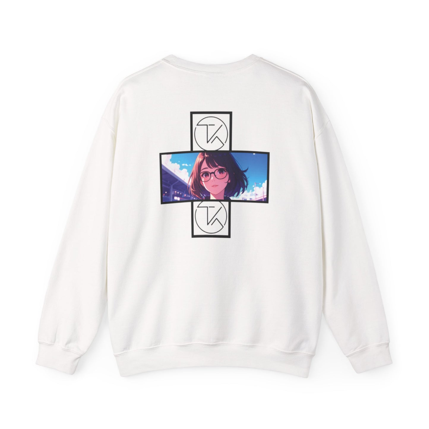 White Kaori Crew Neck Sweater