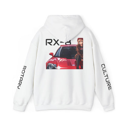 White Izumi Hoodie with RX-8 Design
